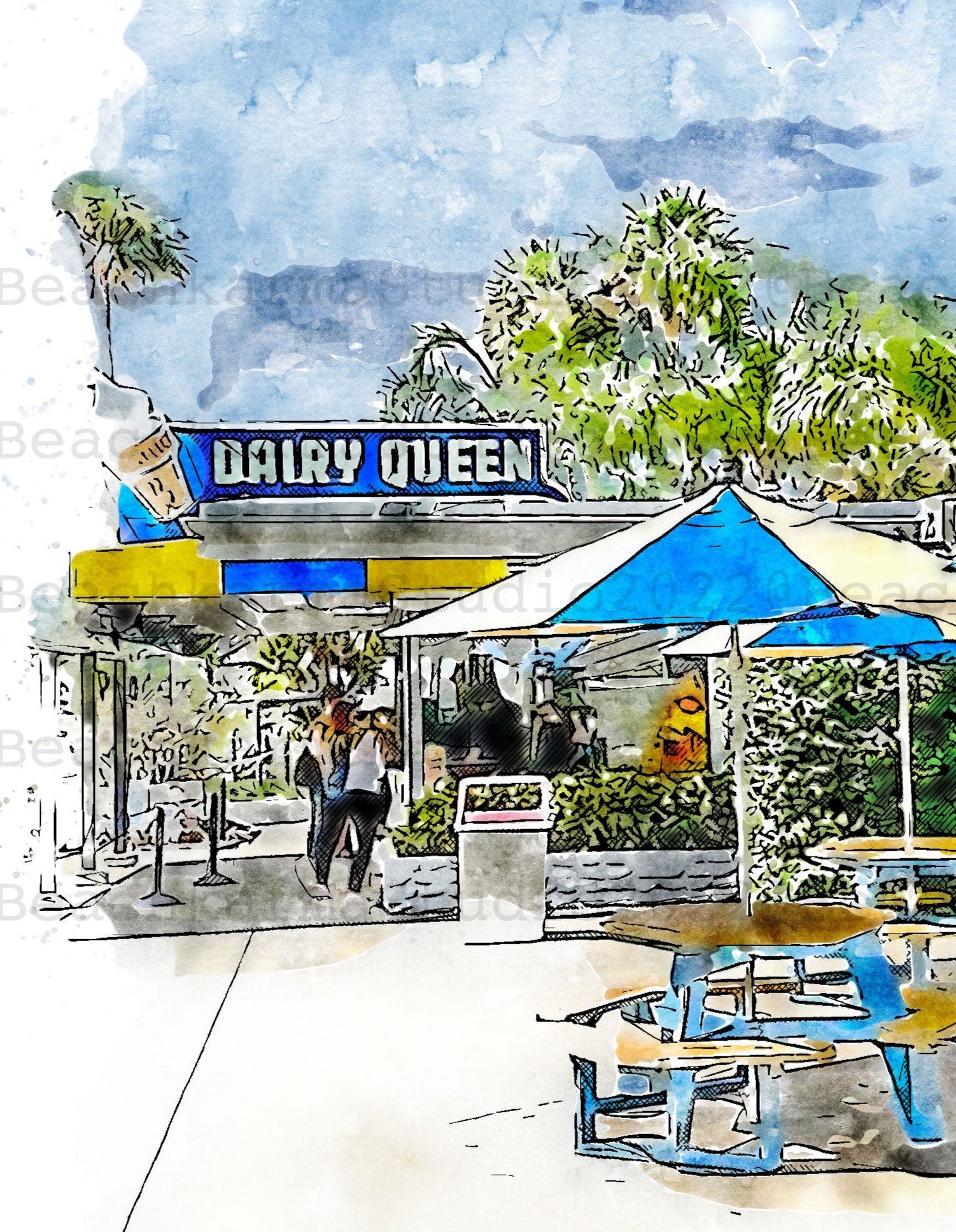 Dairy Queen Digital Print